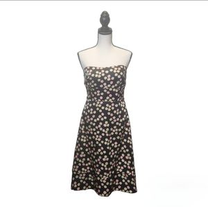 J.‎ Crew Silk Fit and Flare Abstract Strapless Dress Size 2